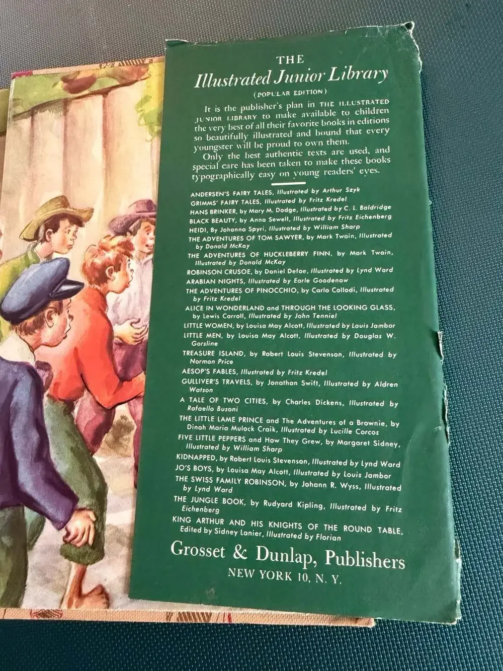The Adventures of Tom Sawyer by Mark Twain (1946 Illustrated Junior Library, Gro